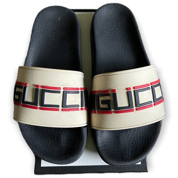 Gucci Other - Authentic Gucci St. Nastro Slides Flip Flops Size 33/1 With Box